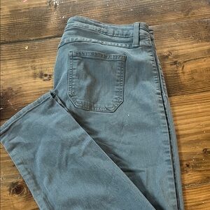 JUSTBLACK Women's Size 31 Gray Skinny Fit Pants Made in USA